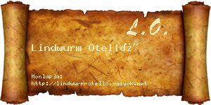 Lindwurm Otelló névjegykártya